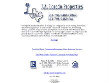 Tablet Screenshot of ja-loredo-properties.com